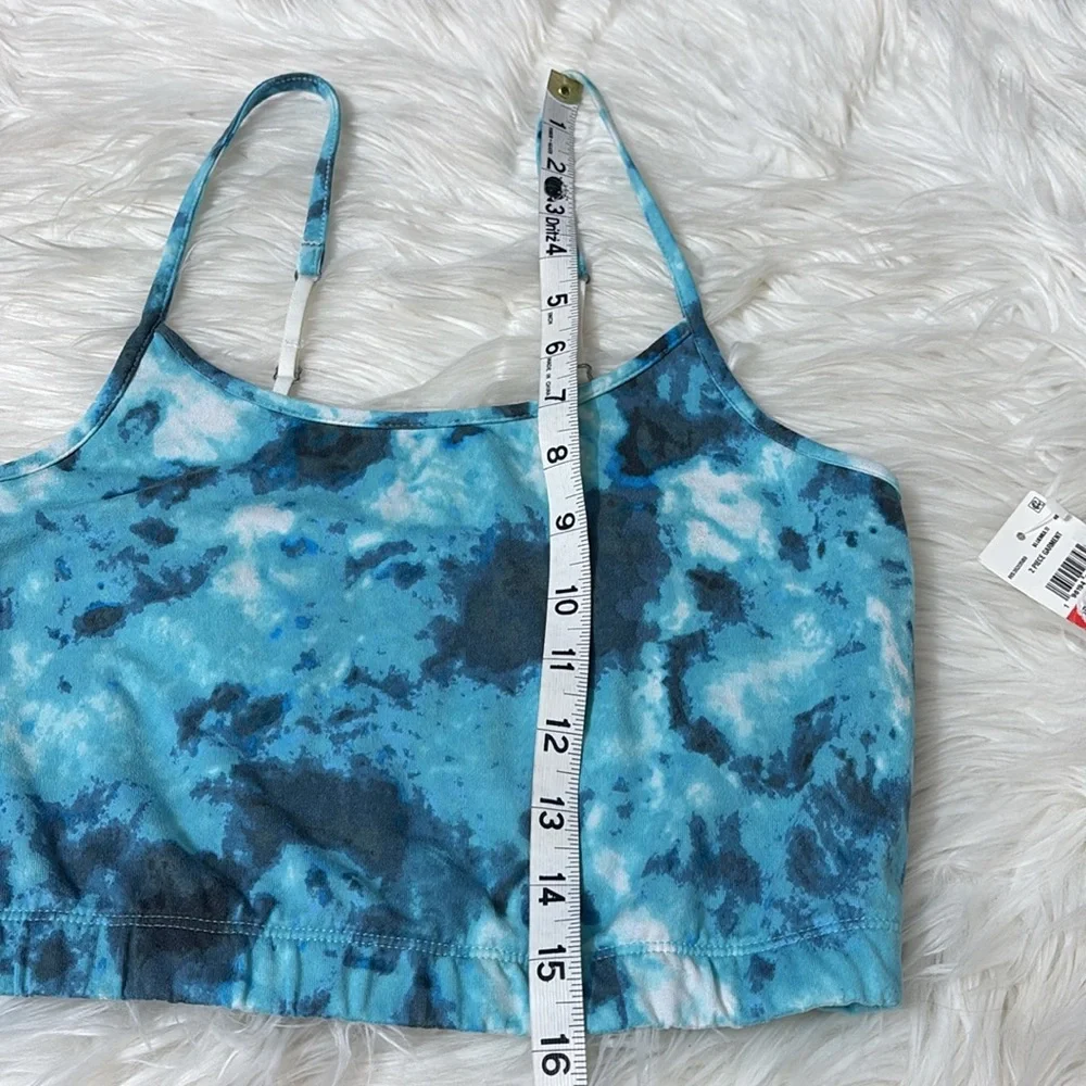 NWT Room Service Multi Blue Tie Dye Pajama Top Size XS